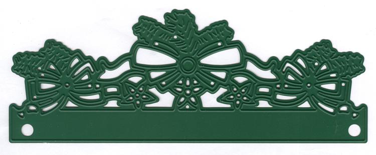 Joy! Crafts Cutting Stencil - Bowborder Christmas