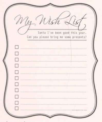 Joy! Crafts Clear Stamp - My Wish List