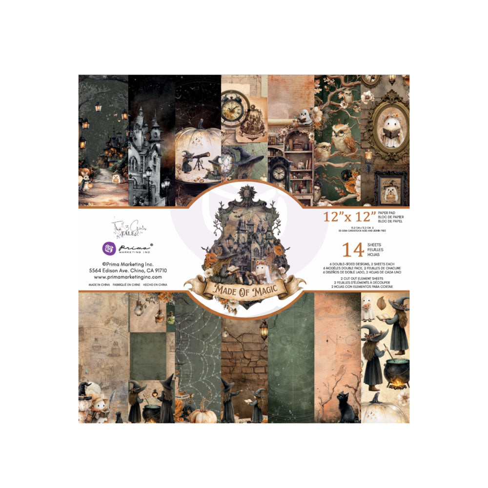 PRE-ORDER Prima Marketing & 3 Girls Tale Made of Magic 12x12 Paper Pad