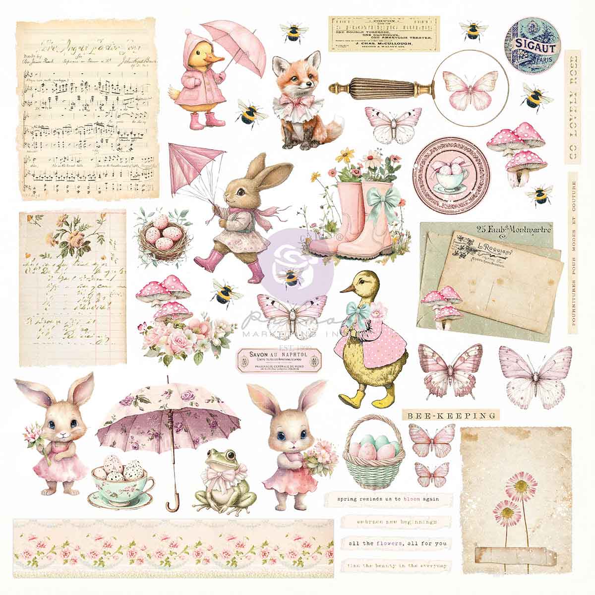 Prima Marketing Frank Garcia Sweet Spring Ephemera - Sweet Spring