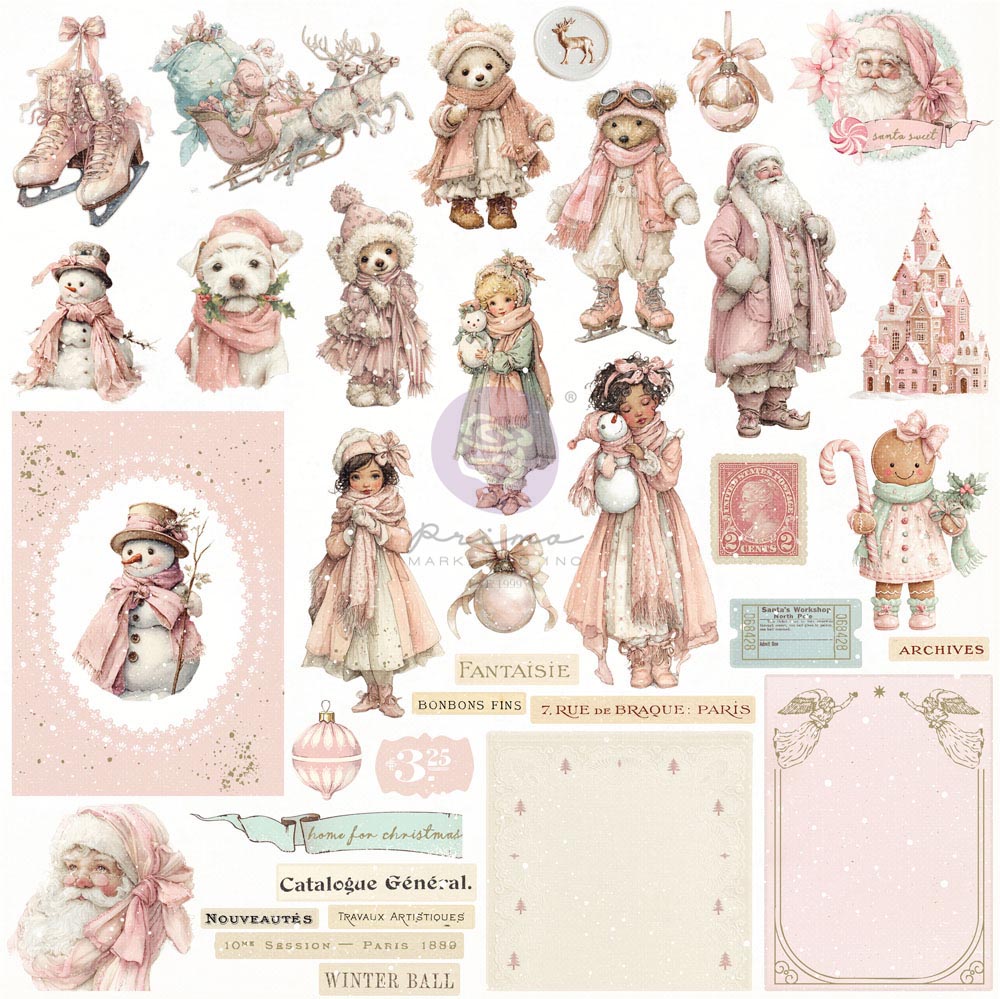 PRE-ORDER Prima Marketing & Frank Garcia Christmas Blush Cozy Christmas Ephemera