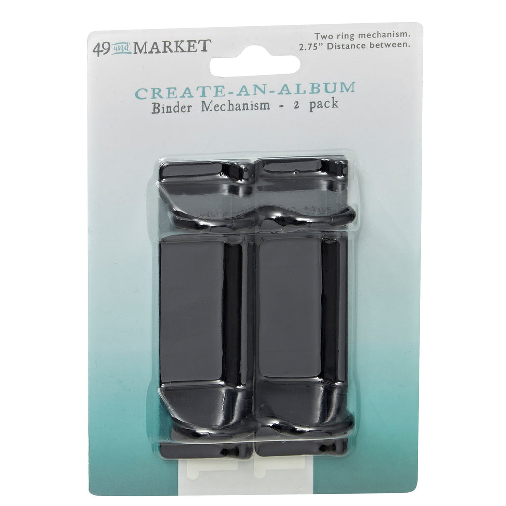49 and Market Create-An-Album Binder Mechanism Black