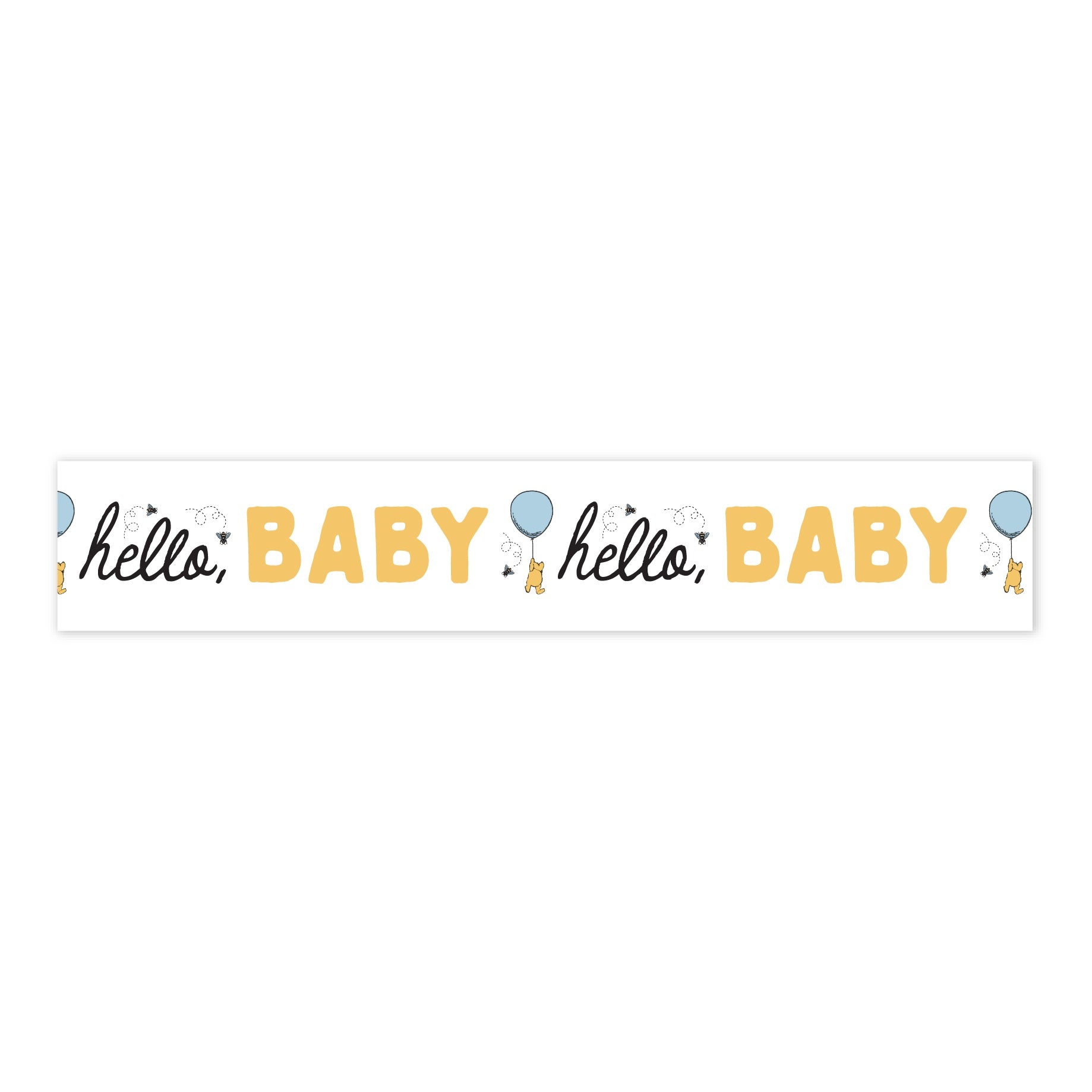 Echo Park Winnie the Pooh Baby Washi Tape - Hello Baby Balloon
