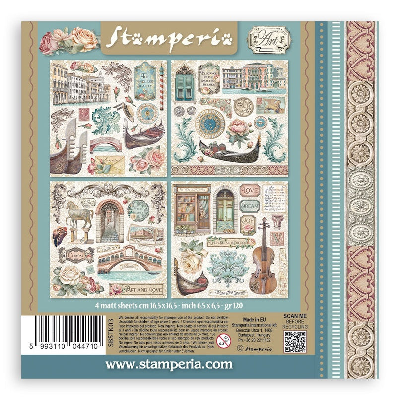 Stamperia Venice City of Art Stickers