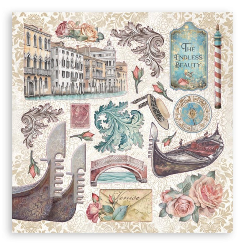 Stamperia Venice City of Art Stickers