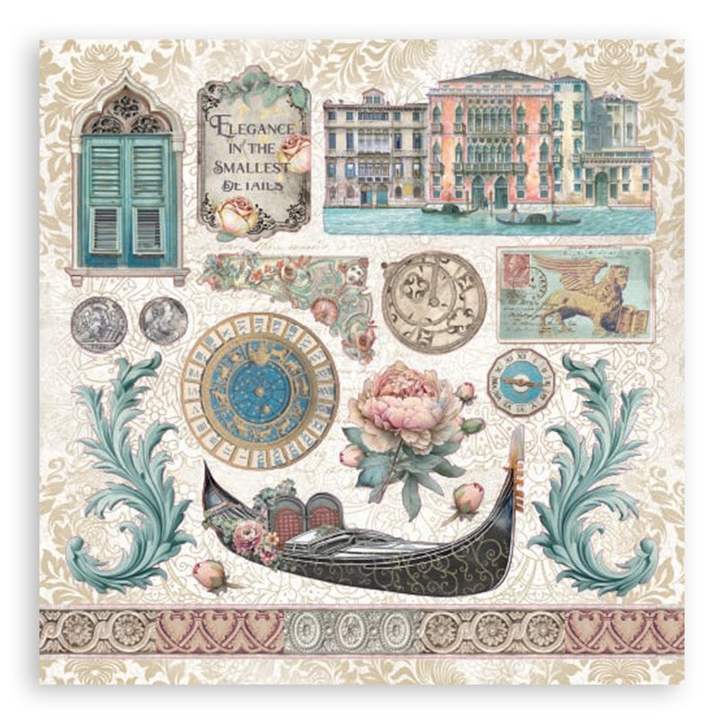 Stamperia Venice City of Art Stickers