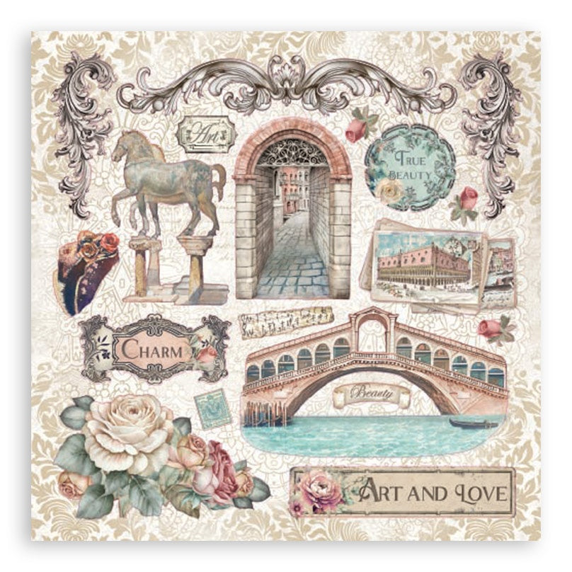 Stamperia Venice City of Art Stickers