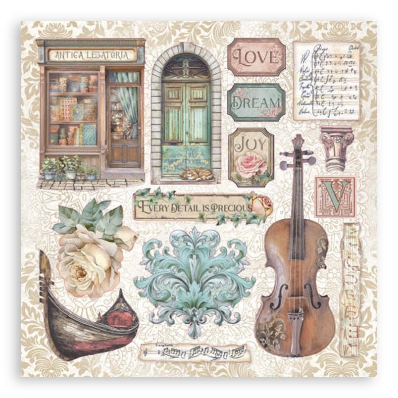 Stamperia Venice City of Art Stickers
