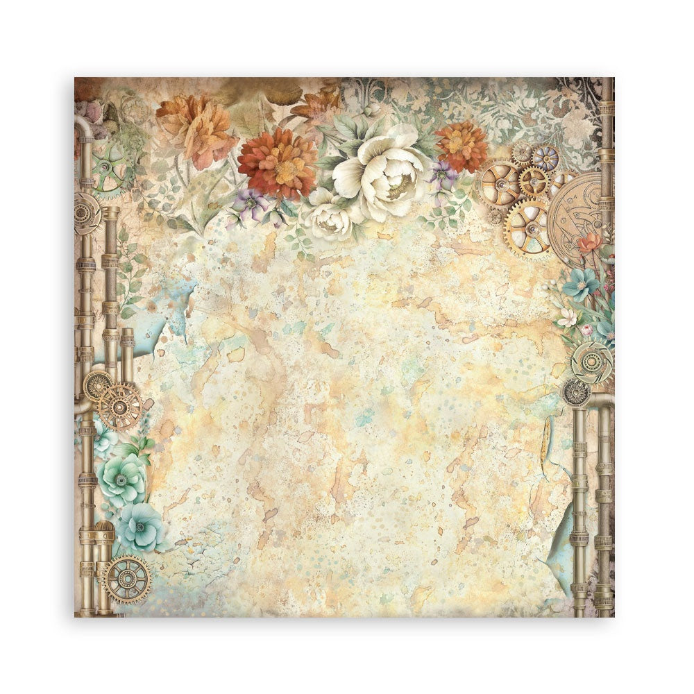 Stamperia Gardens of Time 8x8 Backgrounds Paper Pad