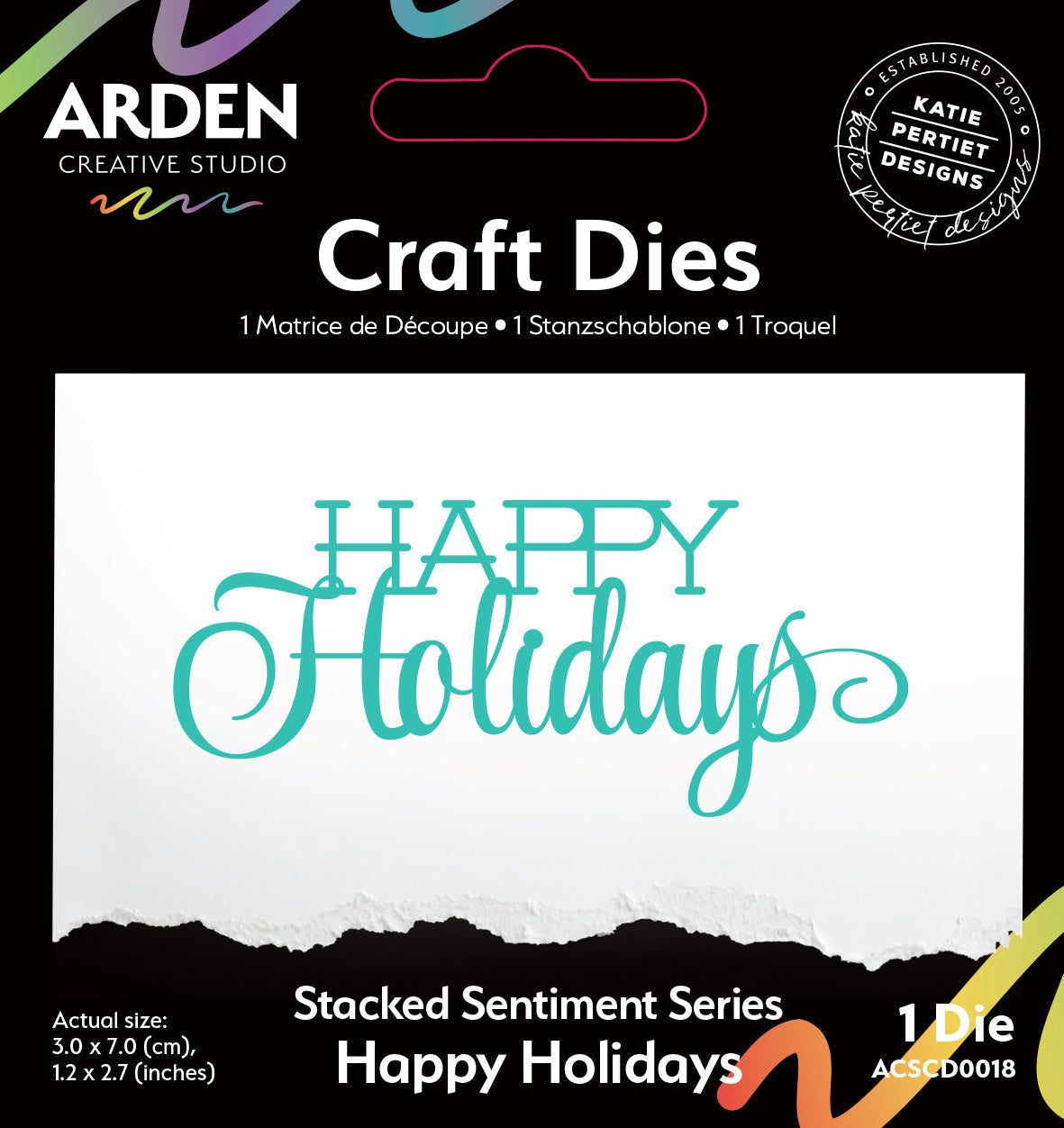 Arden Creative Studio - Happy Holidays Sentiment Die