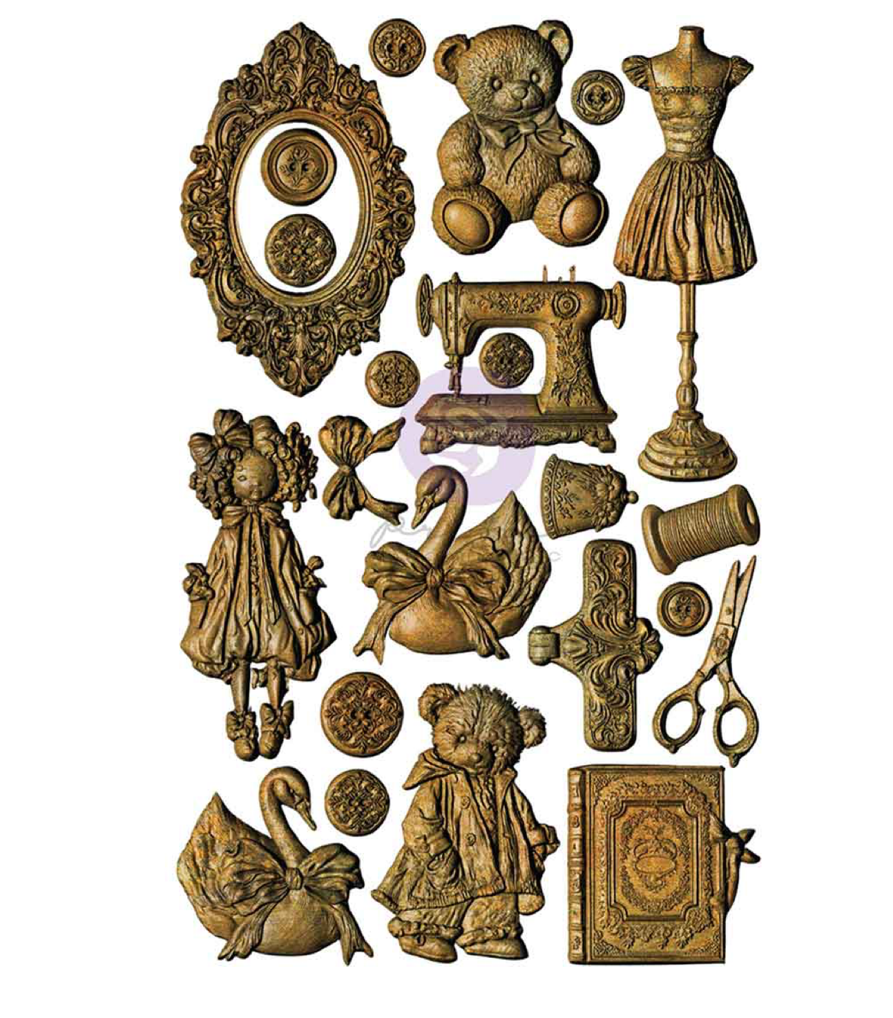 Prima Marketing Frank Garcia Buttons and Keepsakes Mould