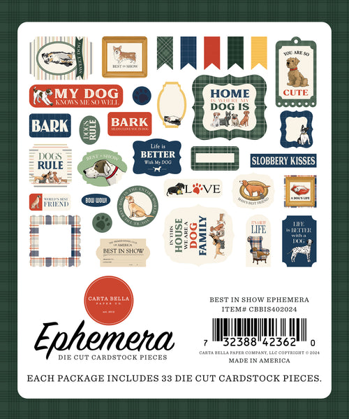 Carta Bella Ephemera - Best In Show