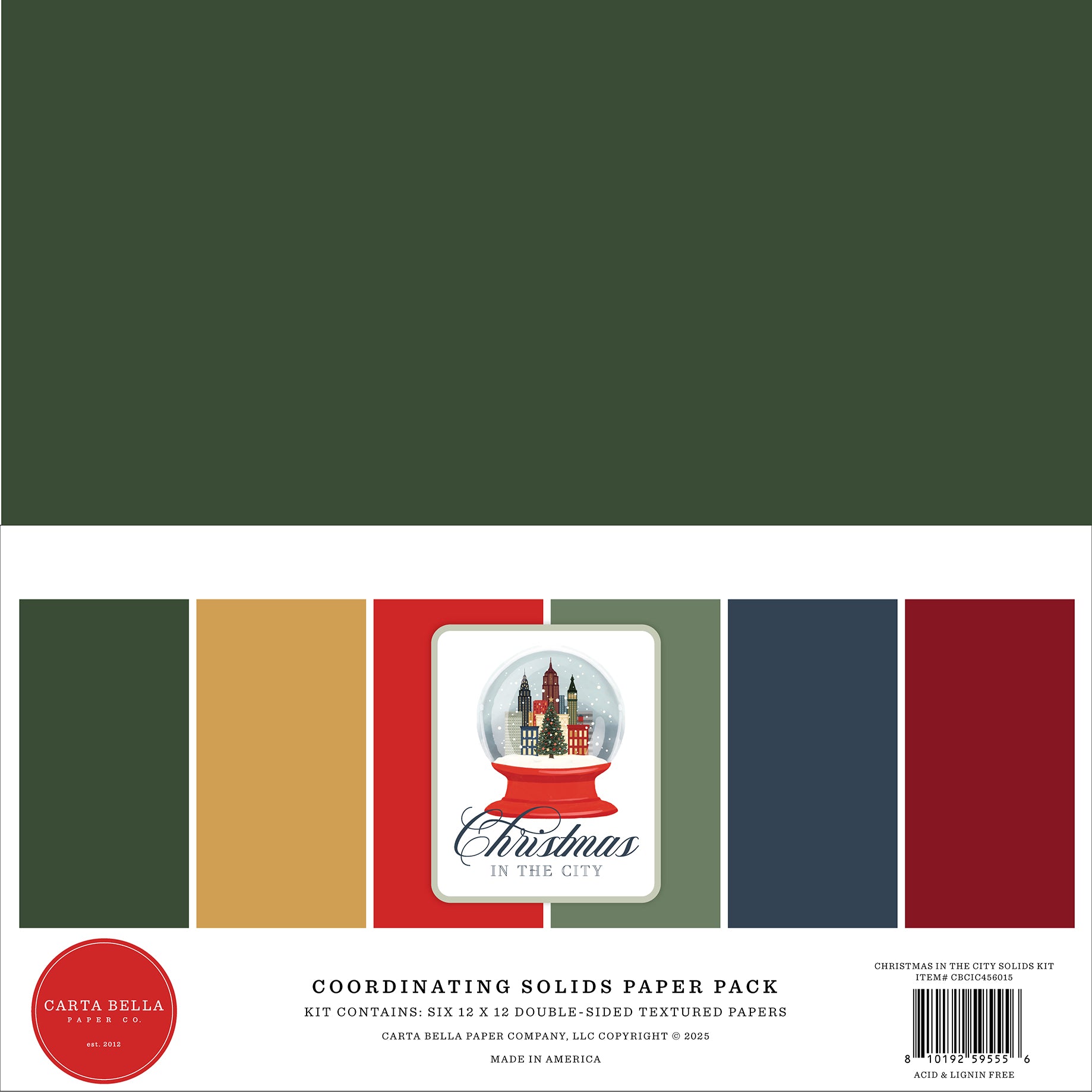 Carta Bella Christmas In The City Solids Kit