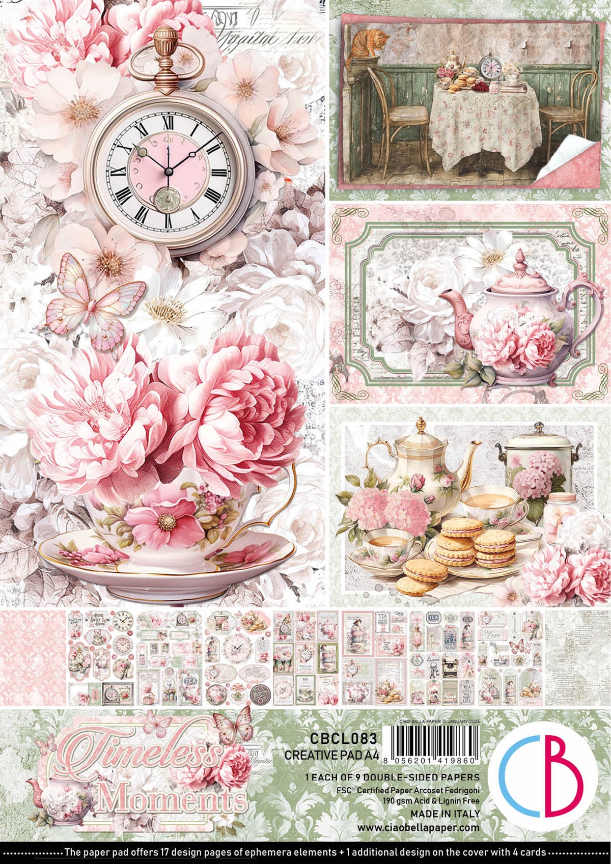 Ciao Bella Creative Pad A4 - Timeless Moments