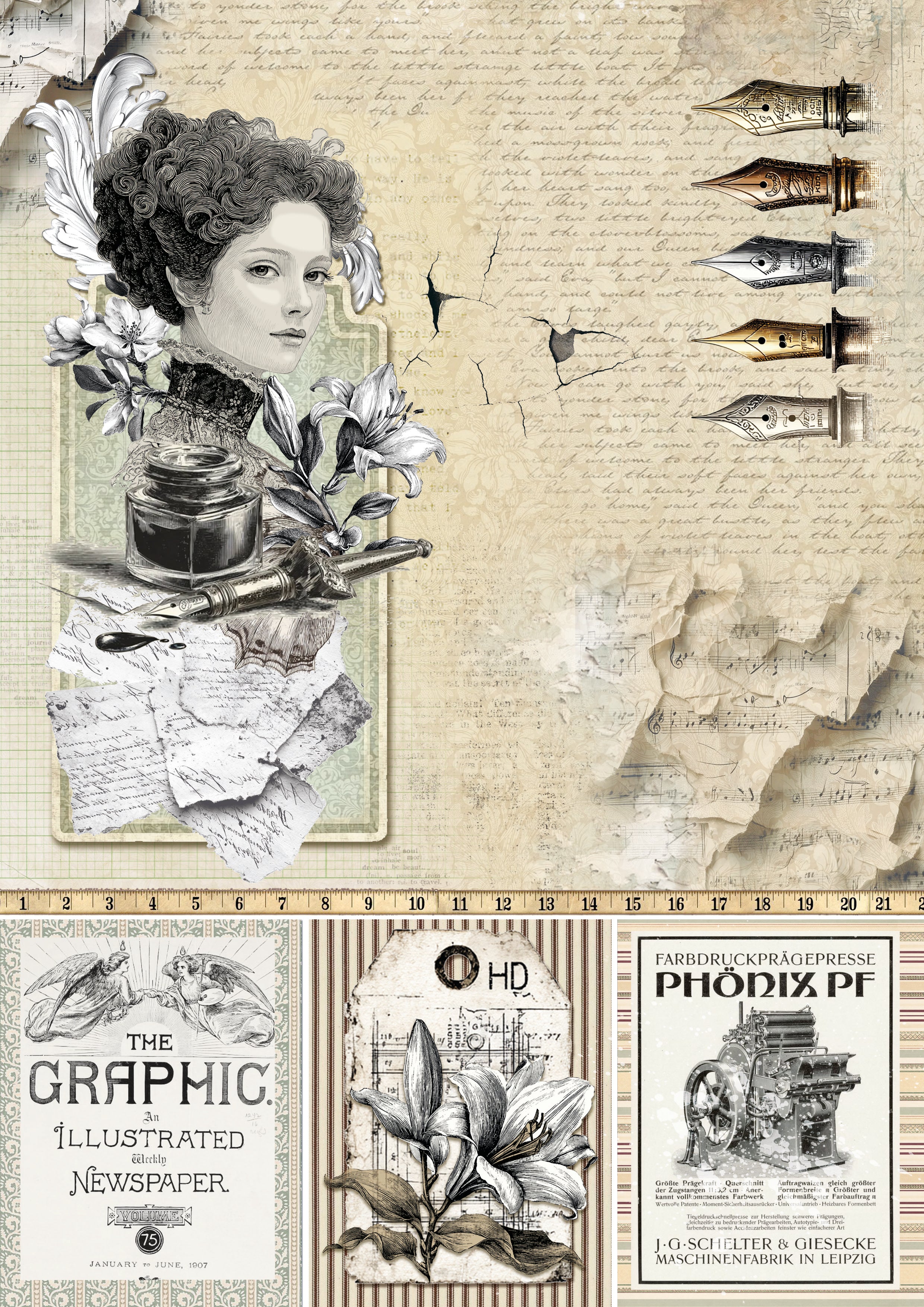 Ciao Bella Creative Pad A4 - Typographic