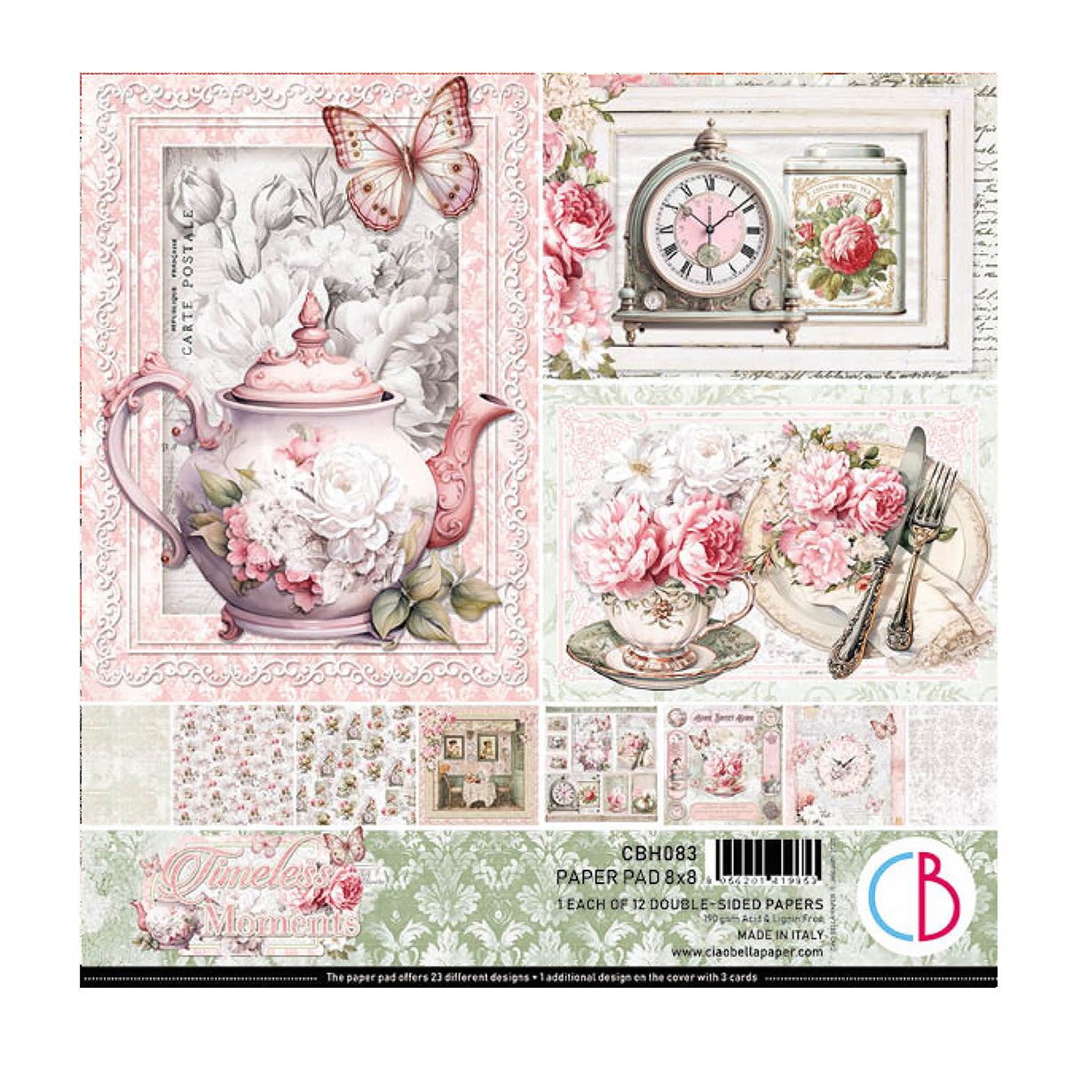 Ciao Bella 8x8 Paper Pad - Timeless Moments
