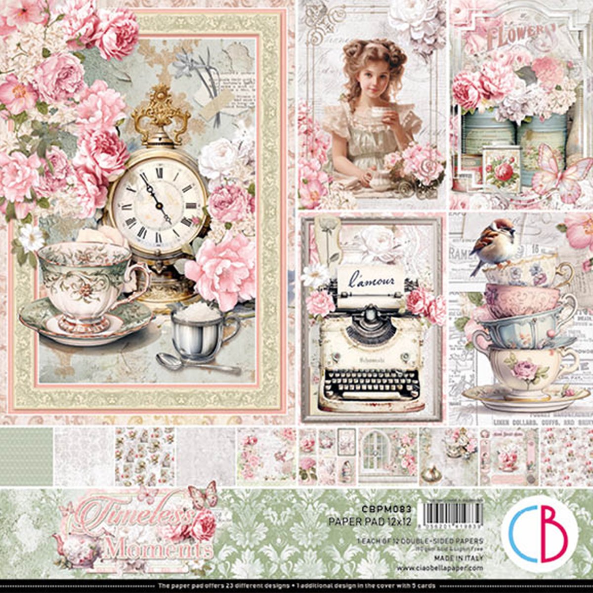 Ciao Bella 12x12 Paper Pad - Timeless Moments