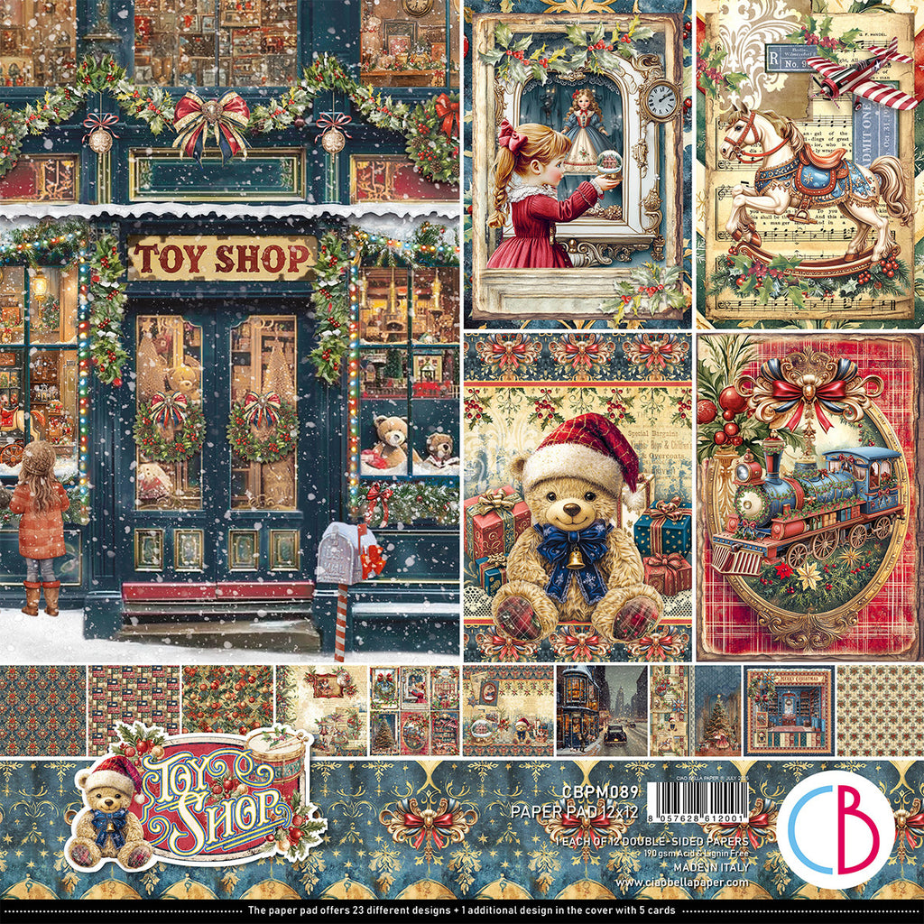 Ciao Bella Toy Shop 12x12 Paper Pad