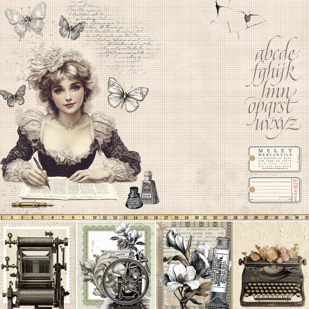 Ciao Bella 12x12 Paper Pad - Typographic