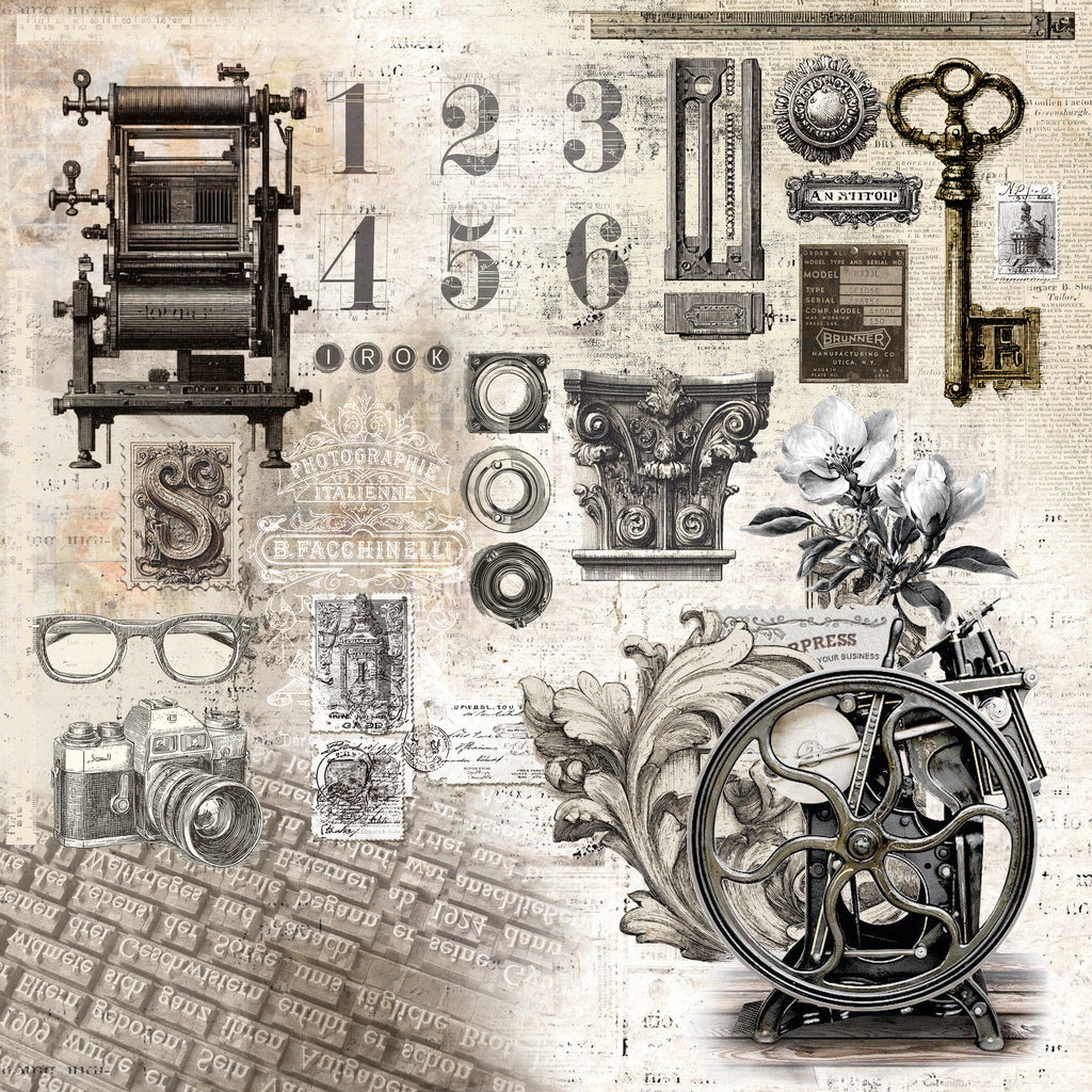Ciao Bella 12x12 Paper Pad - Typographic