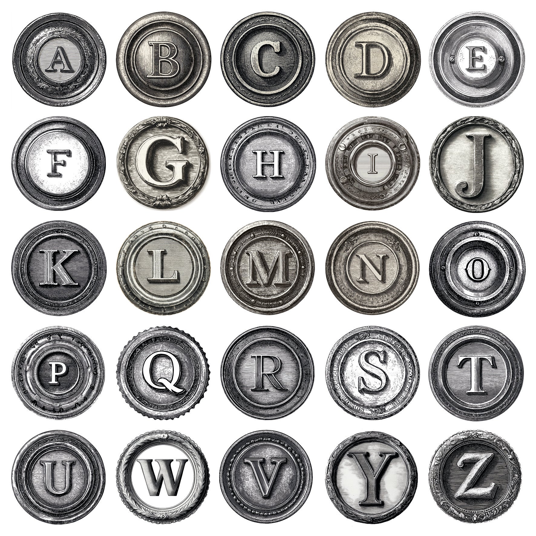 Ciao Bella 6x6 Fussy Cut Pad - Typographic