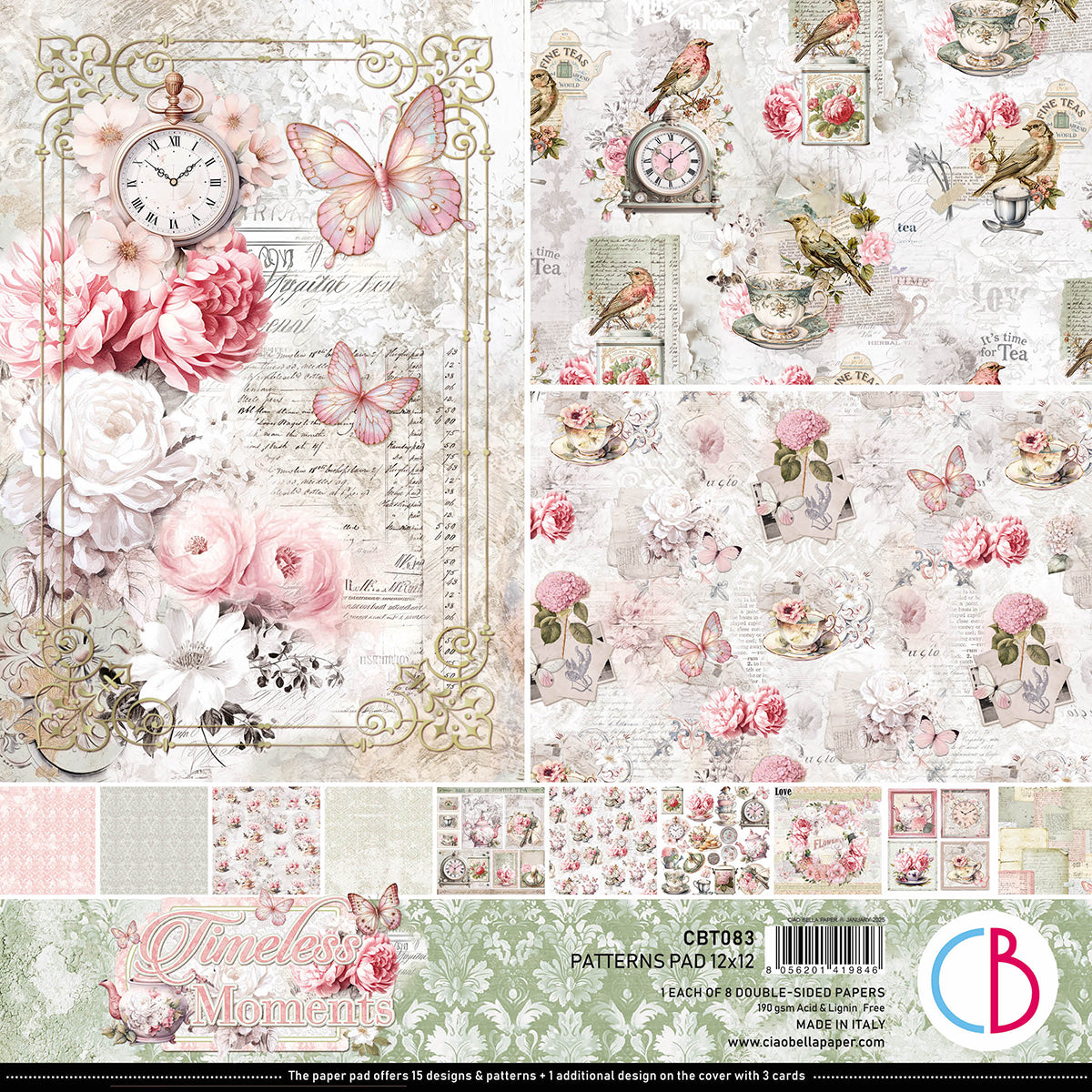 Ciao Bella 12x12 Patterns Paper Pad - Timeless Moments