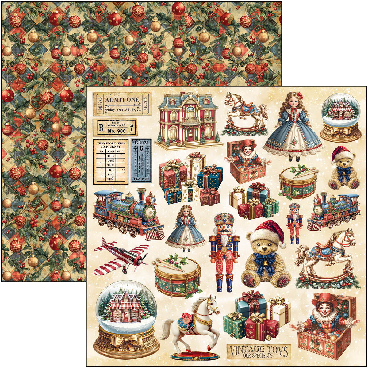 Ciao Bella Toy Shop 12x12 Patterns Pad