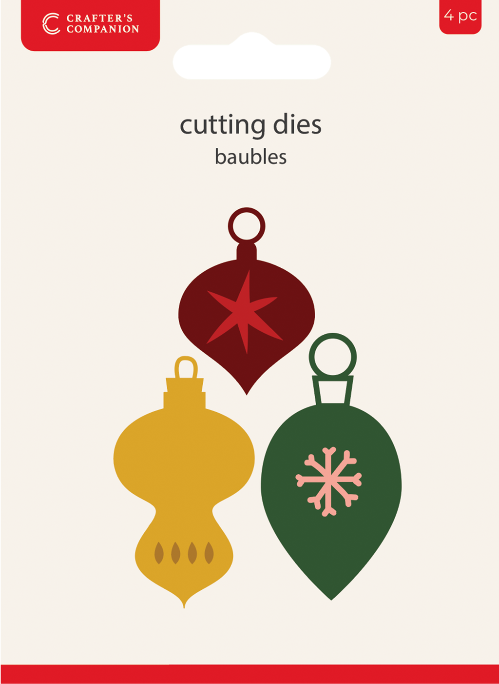Crafters Companion Metal Die Christmas Baubles