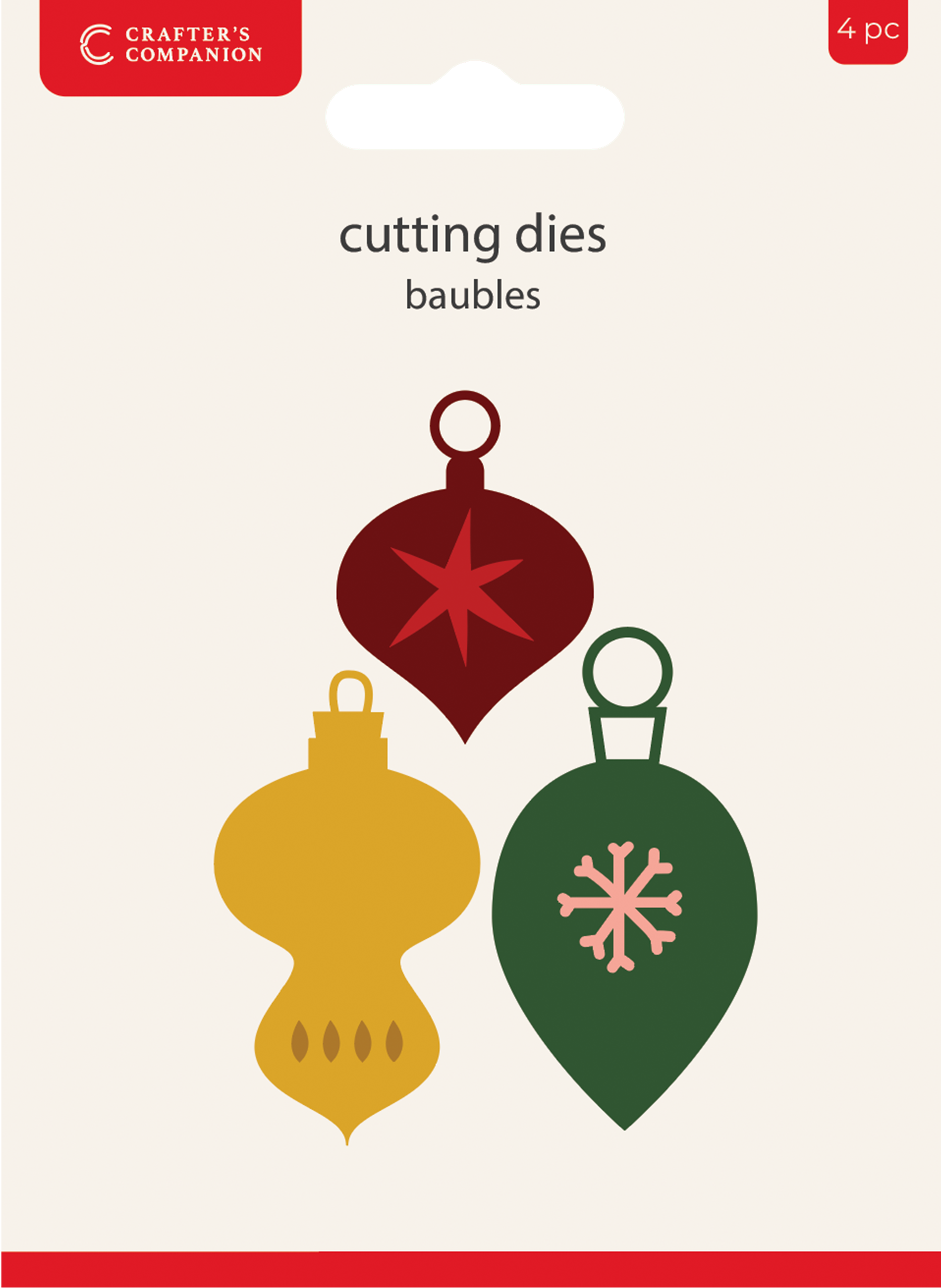 Crafters Companion Metal Die Christmas Baubles