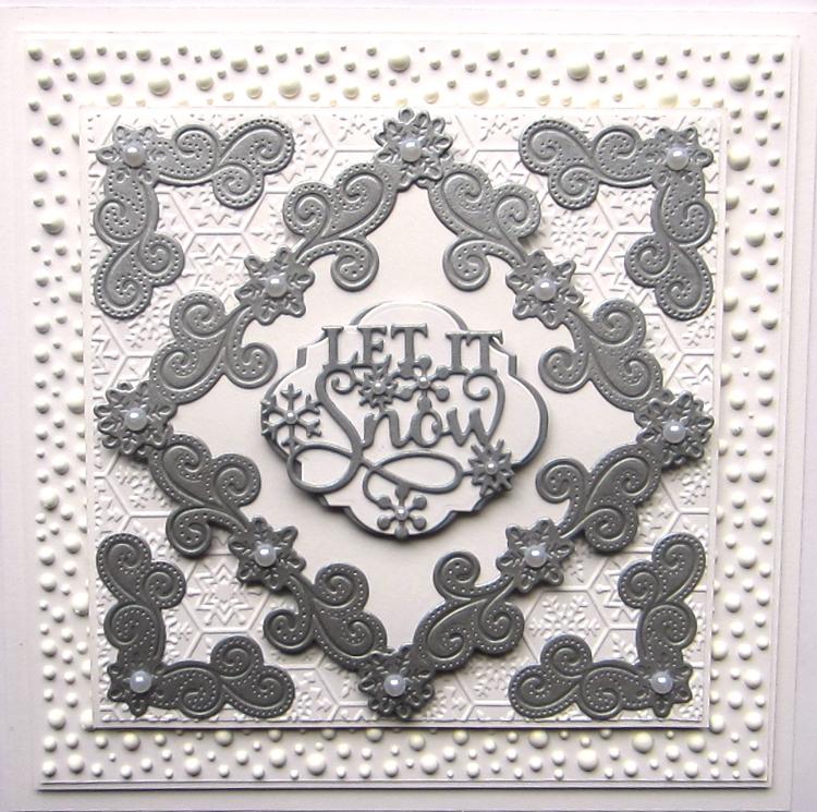 Creative Expressions Festive Collection Snowflake Flourish & Corner