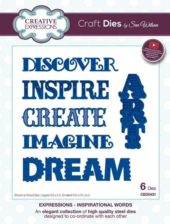 Creative Expressions Expressions Collection Inspirational Words Die