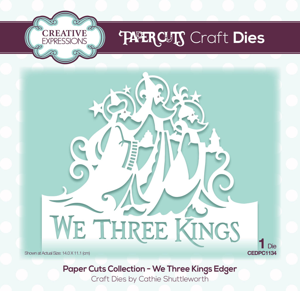 Creative Expressions Paper Cuts Edger  We Three Kings Craft Die