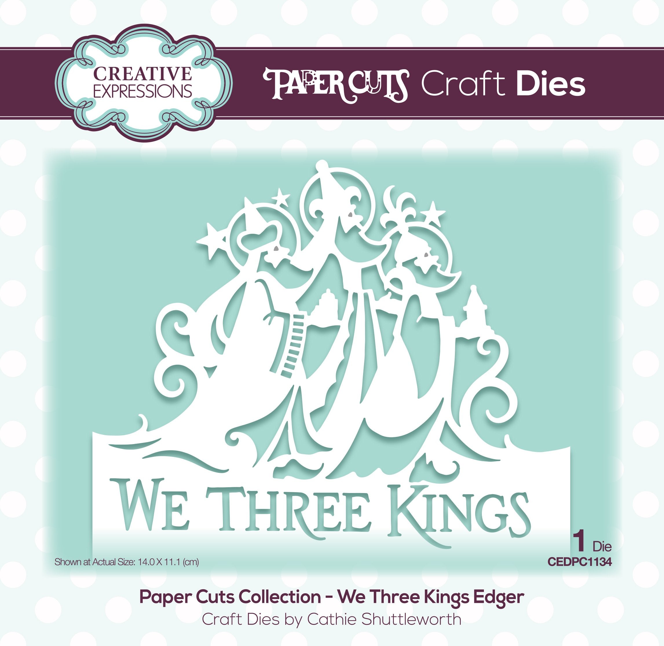 Creative Expressions Paper Cuts Edger  We Three Kings Craft Die