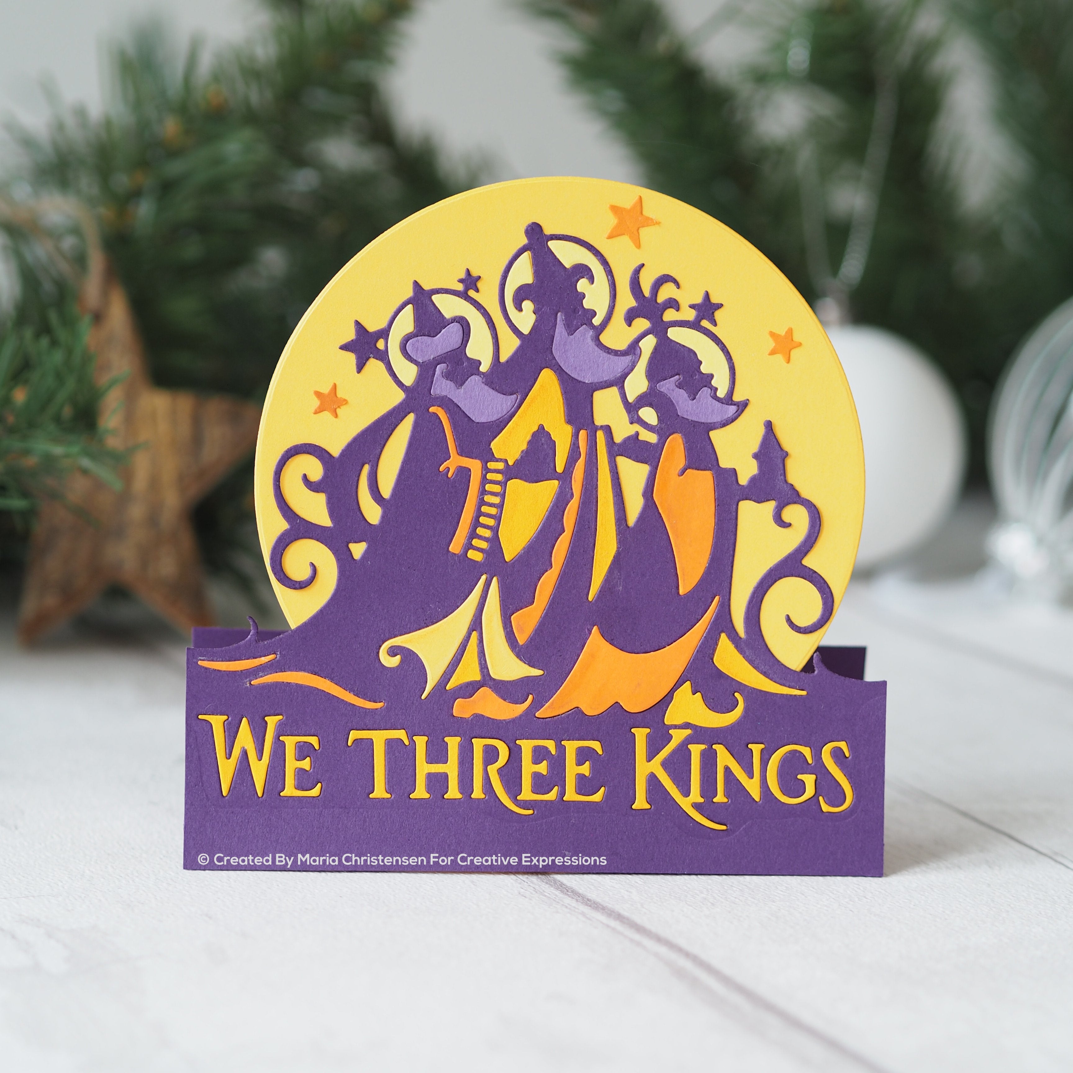 Creative Expressions Paper Cuts Edger  We Three Kings Craft Die