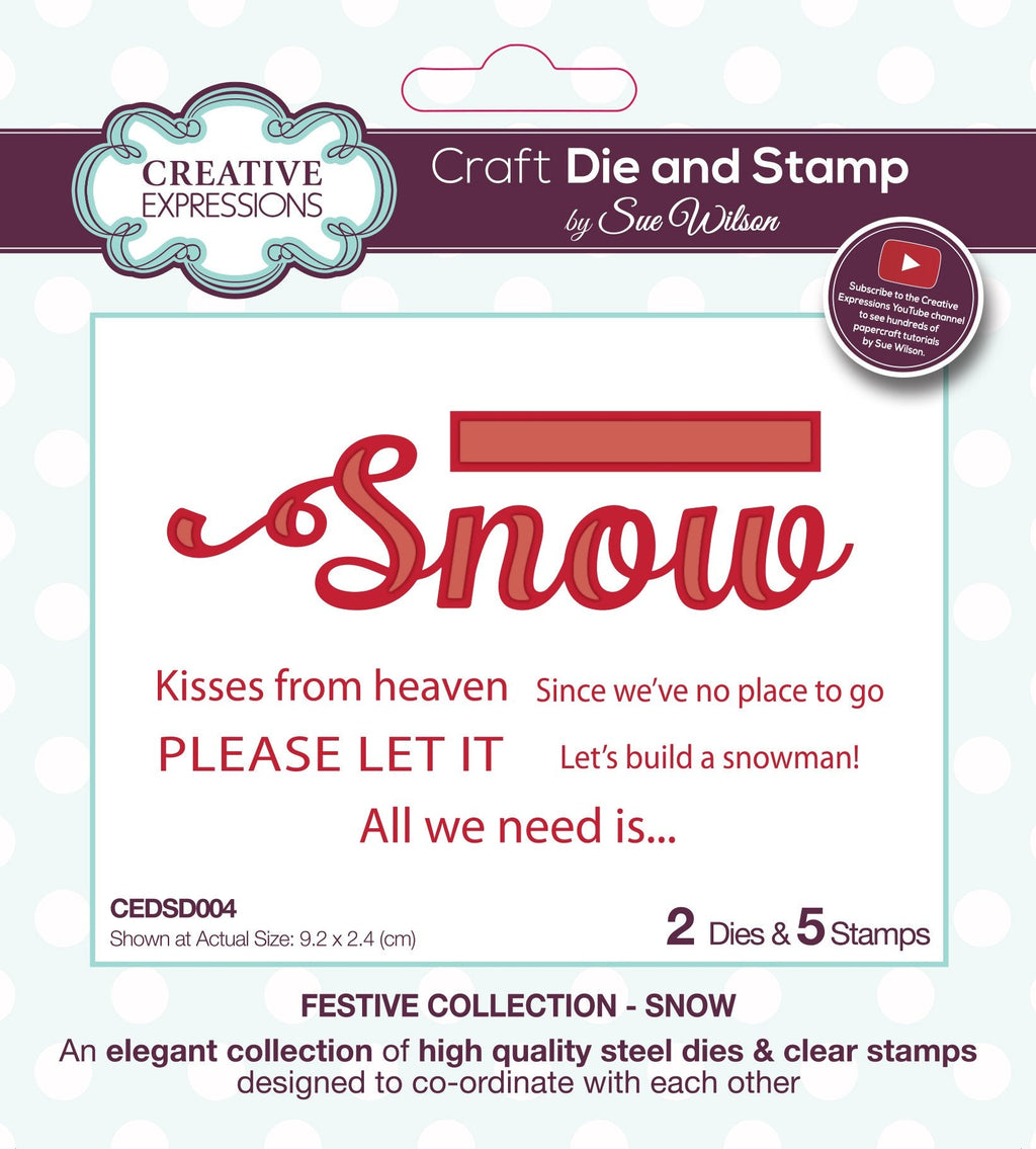 Creative Expressions Dies by Sue Wilson Festive Snow