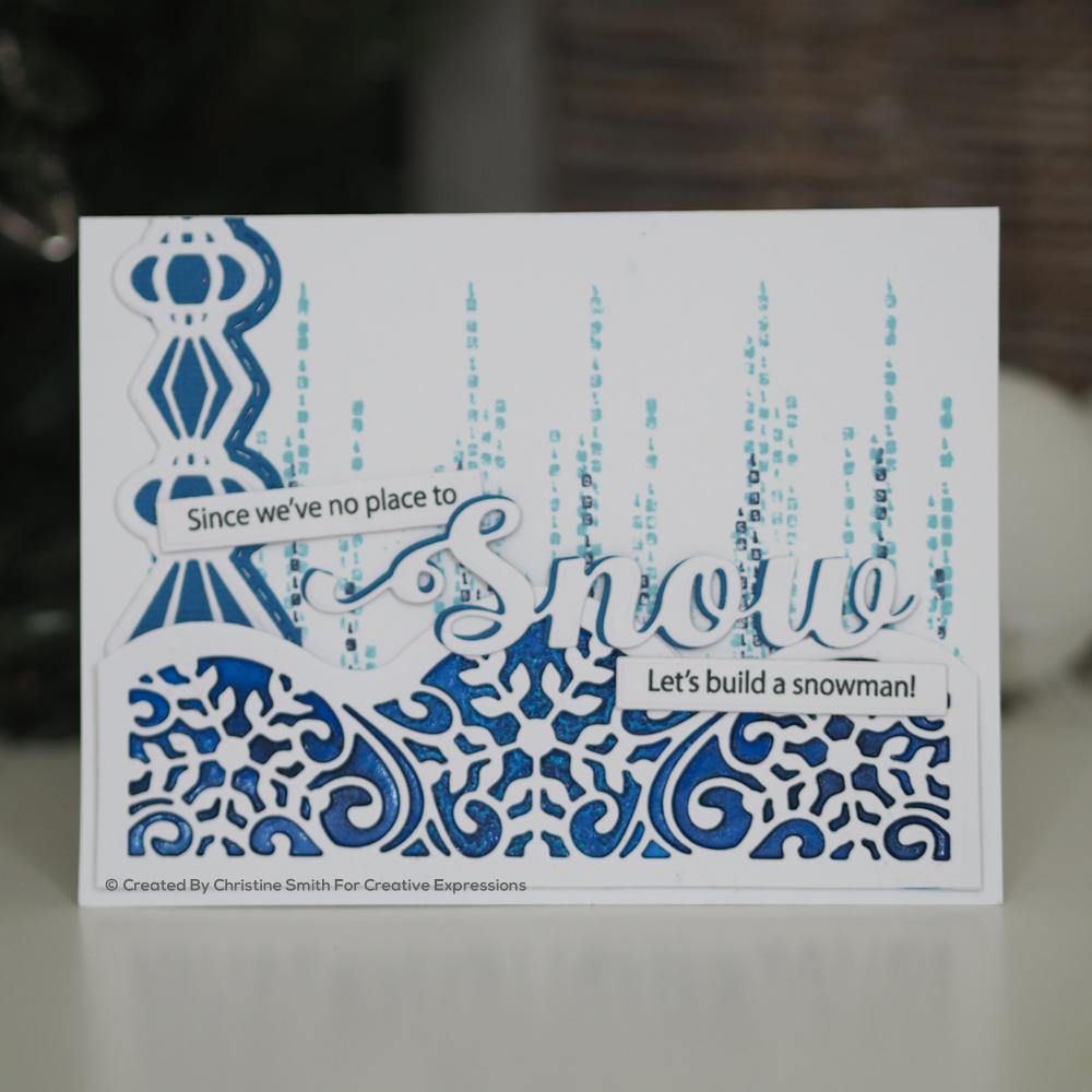 Creative Expressions Dies by Sue Wilson Festive Snow
