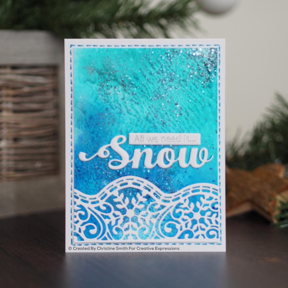 Creative Expressions Dies by Sue Wilson Festive Snow