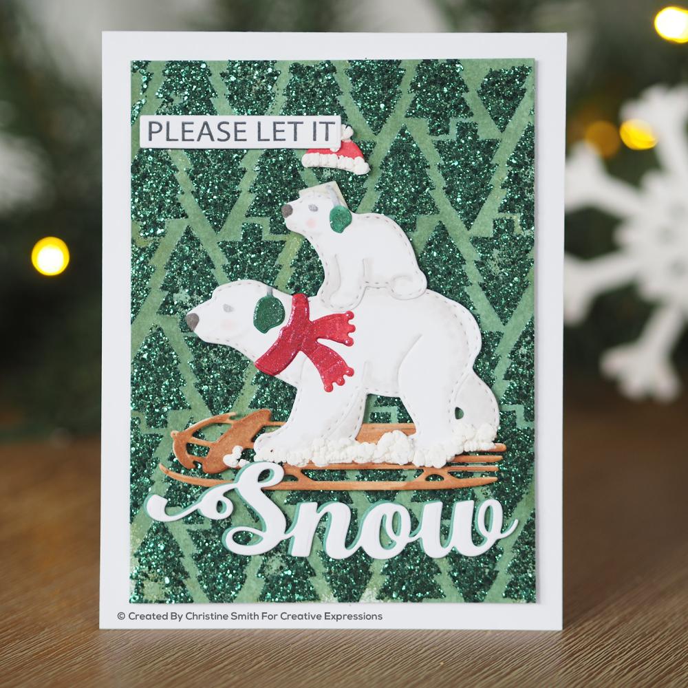 Creative Expressions Dies by Sue Wilson Festive Snow