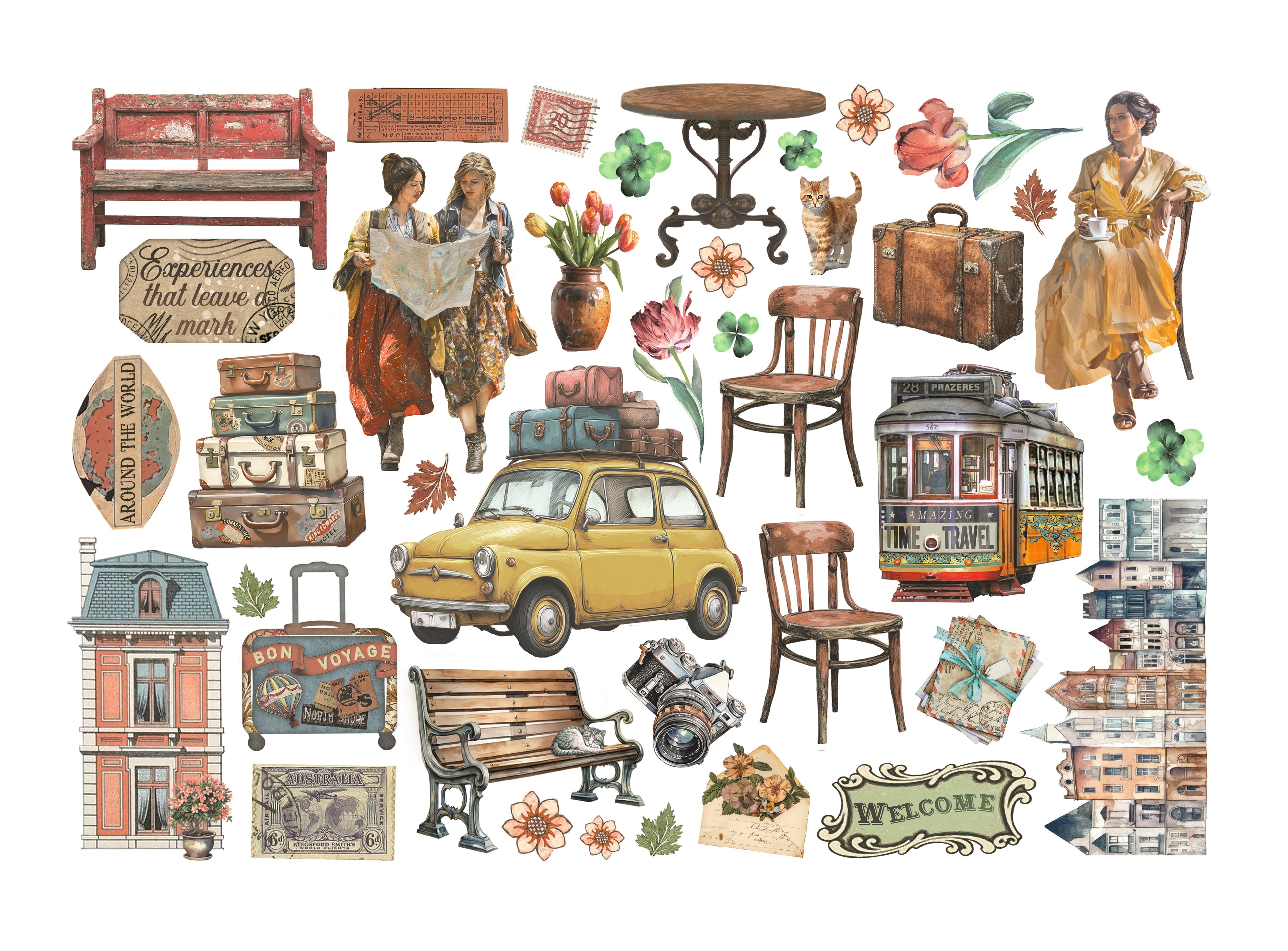 Stamperia The Art of Traveling Ephemera