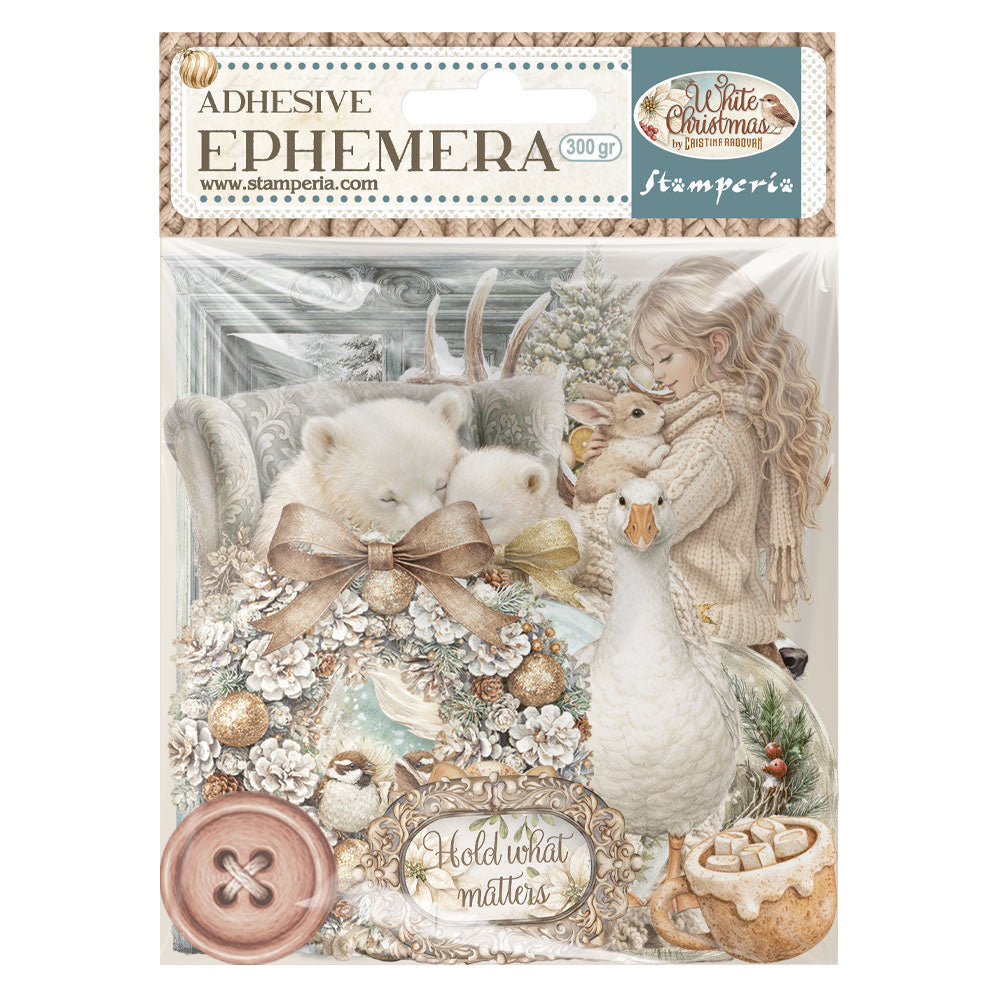 PRE-ORDER Stamperia White Christmas Ephemera