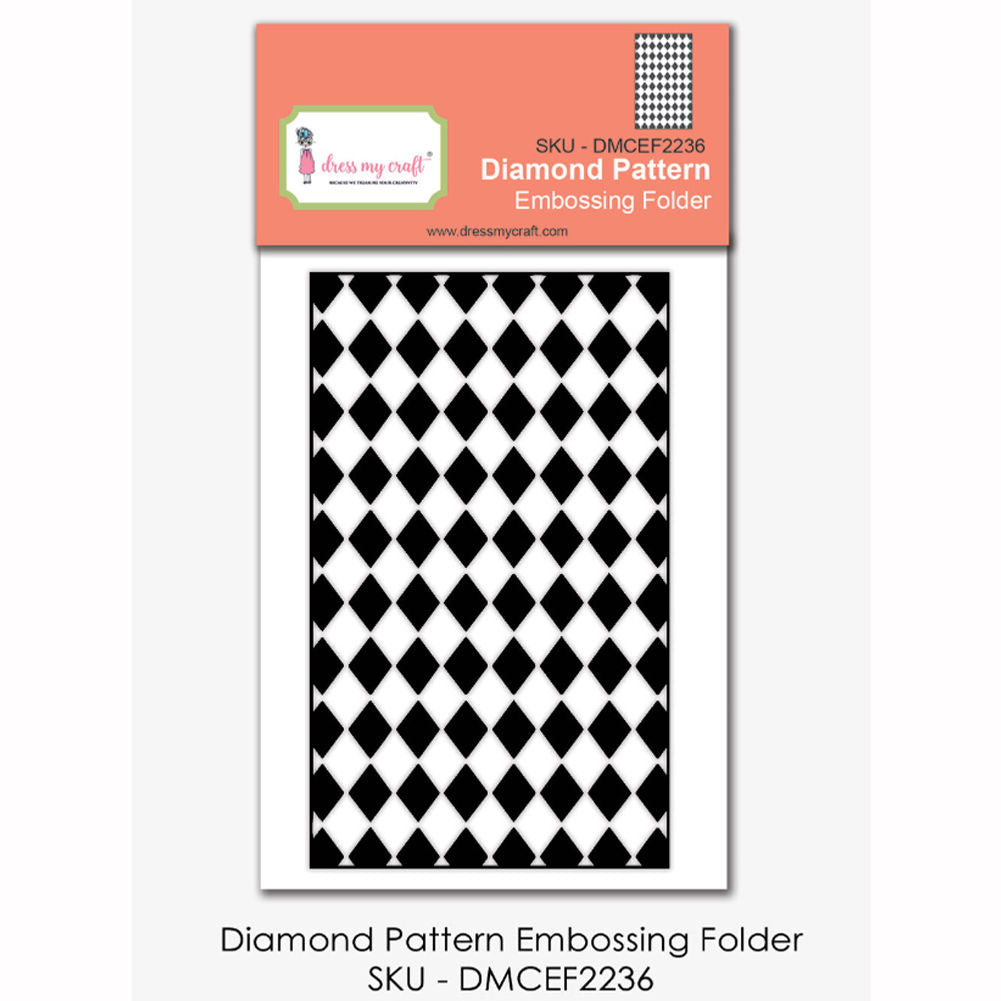 Dress My Craft Diamond Pattern Embossing Folder