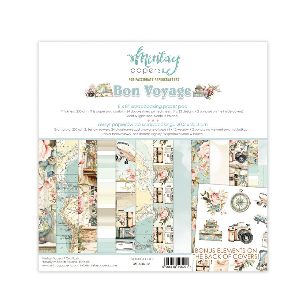 Mintay Papers 6x8 Paper Pad - Bon Voyage