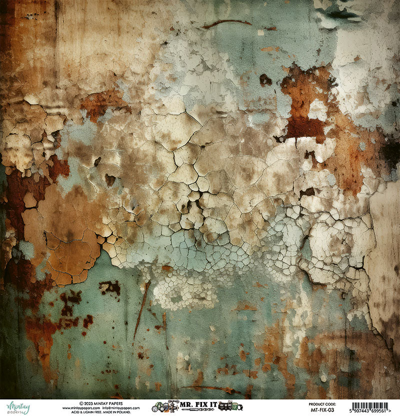 Mintay Papers 12x12 Paper - Mr. Fix It 03