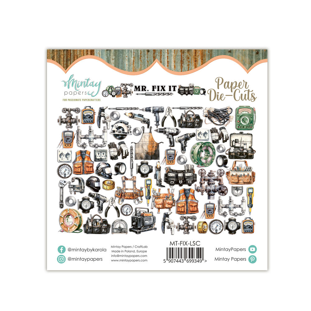 Mintay Papers Die Cuts - Mr. Fix It