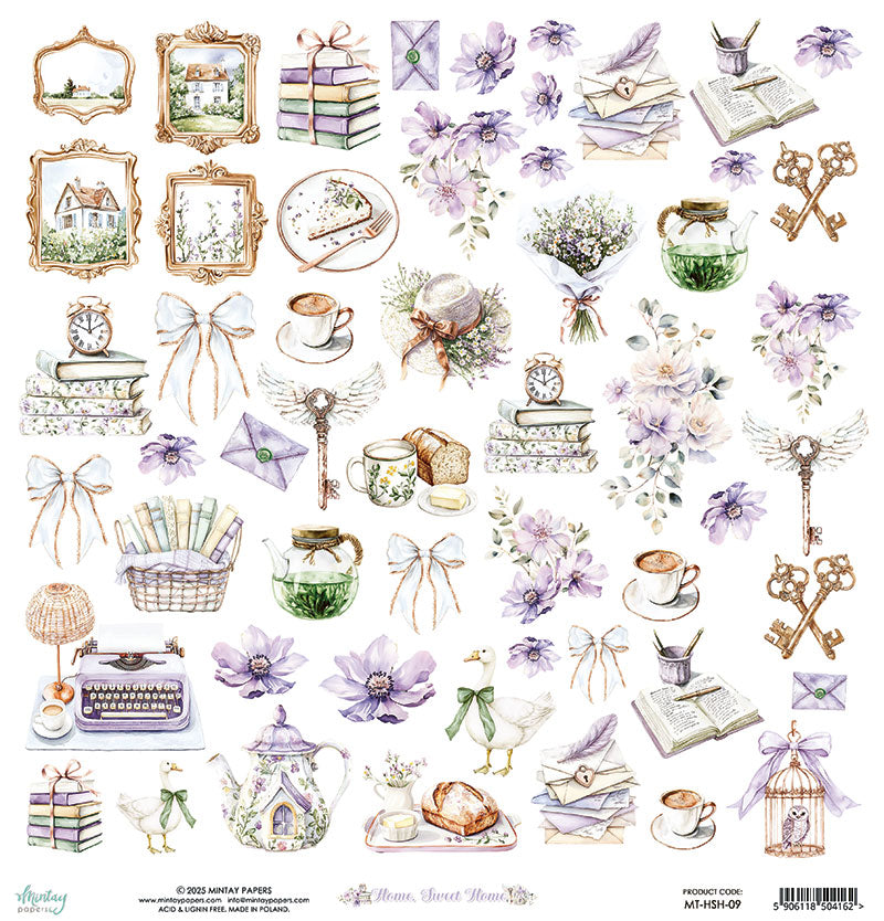 Mintay Papers 12x12 Elements Paper - Home, Sweet Home