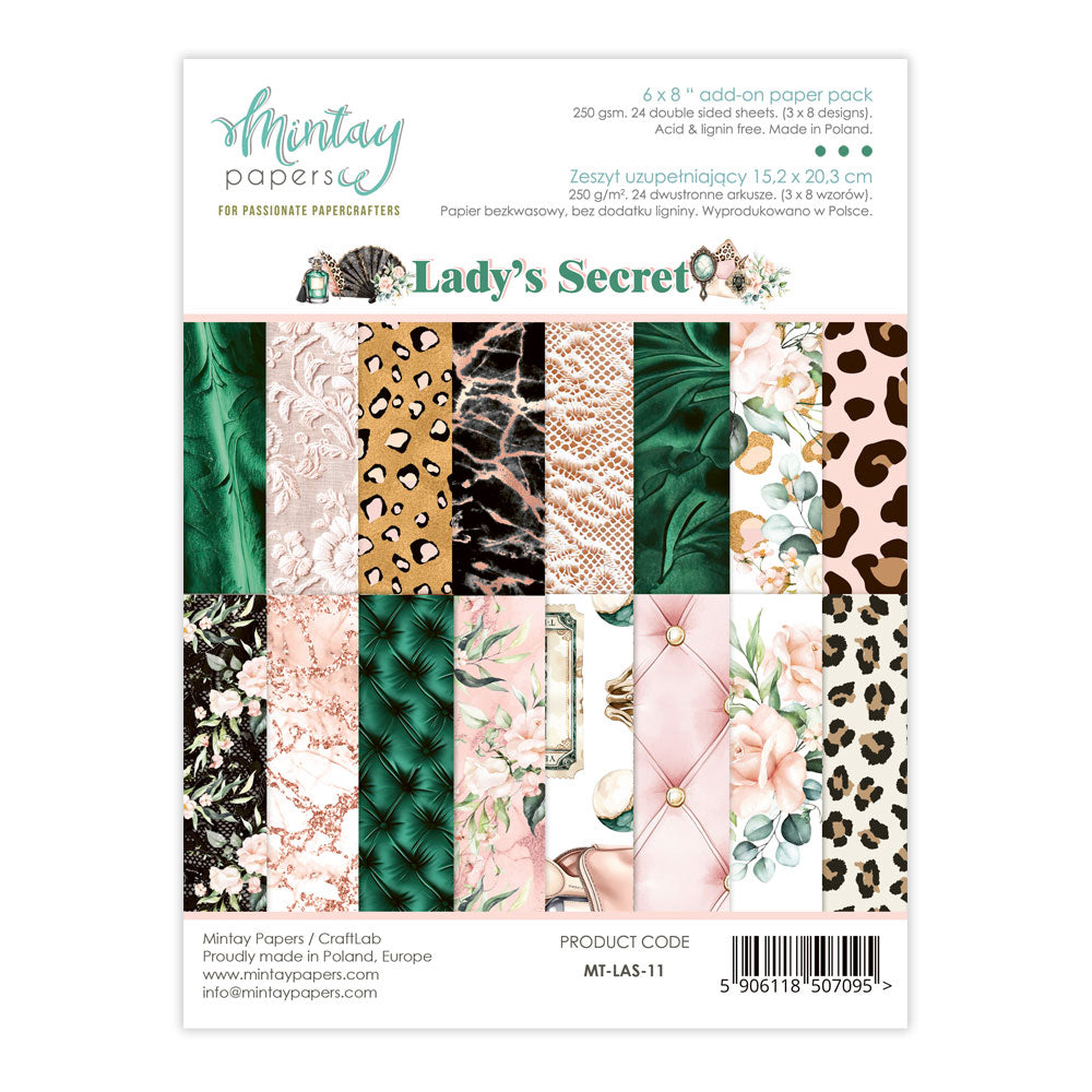 Mintay Papers 6x8 Paper Pad - Lady's Secret