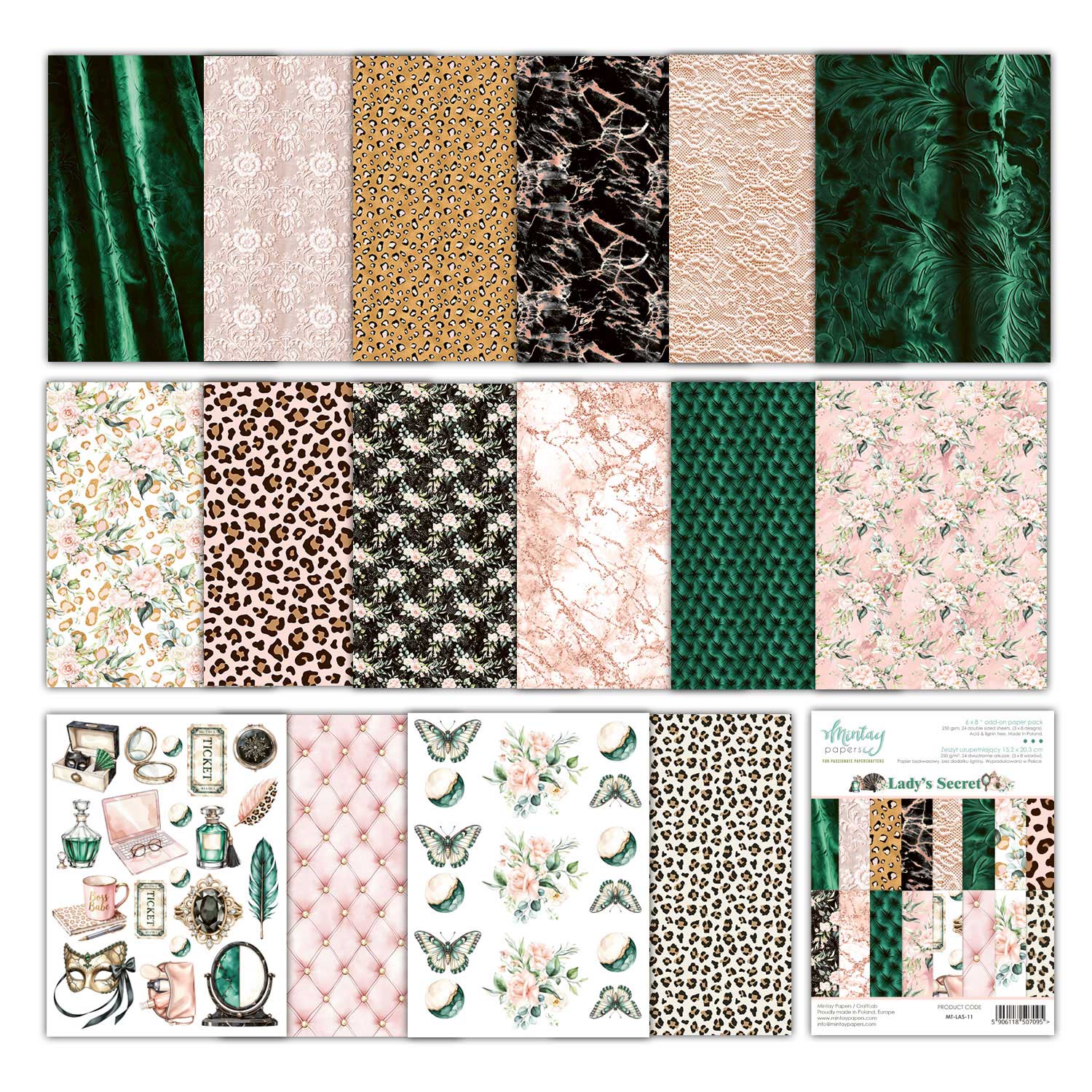 Mintay Papers 6x8 Paper Pad - Lady's Secret