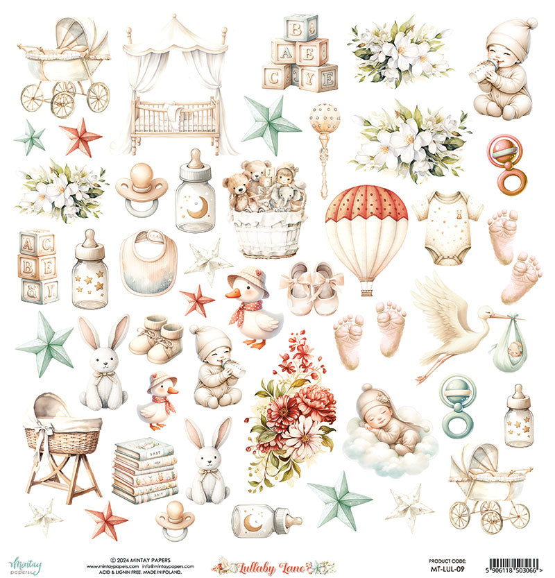 Mintay Papers 12x12 Elements Paper - Lullaby Lane