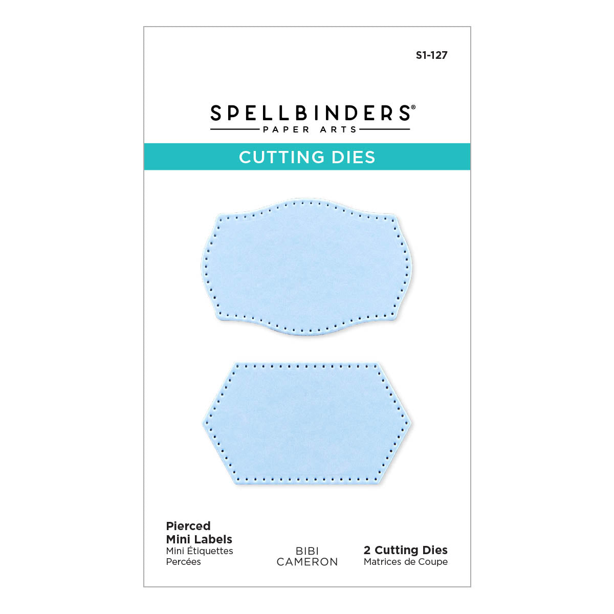 Spellbinders Pierced Mini Labels Etched Dies