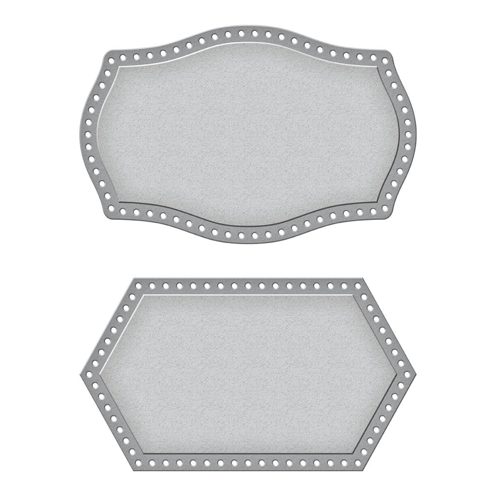 Spellbinders Pierced Mini Labels Etched Dies